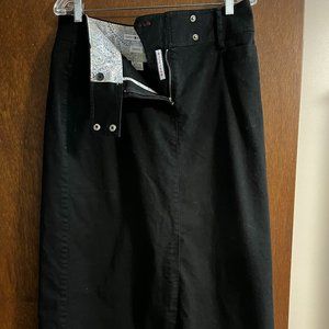 Tommy Hilfiger Straight stretch black skirt